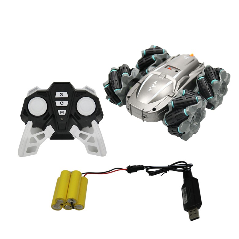 2.4GHz 360° Rotation and Drift Top-Speed Remote Control Stunt Drift Car Toy  with Light for Kid Gift