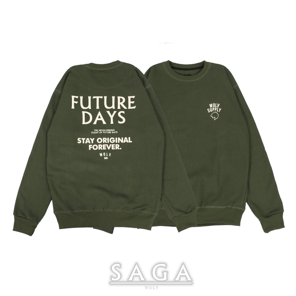 Jaket Sweater Crewneck FUTURE DAYS – Edition Fashion Trendy Casual Pria Good Brand Quality Stylish