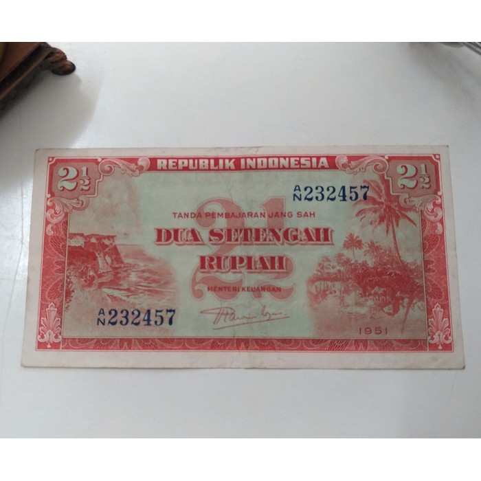 Uang kuno dua setengah rupiah
