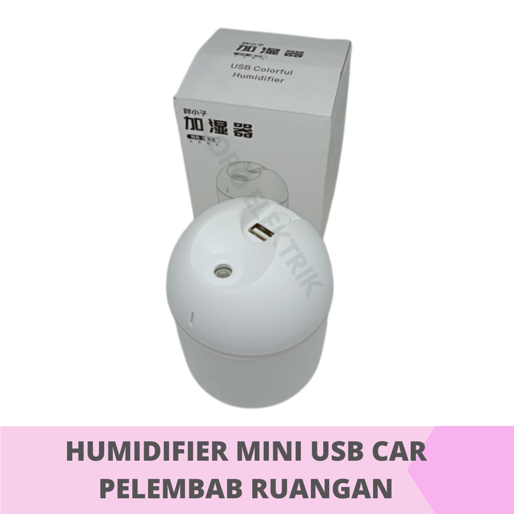 HUMIDIFIER MINI USB CAR HUMIDIFIER USB MINI PELEMBAB RUANGAN LED RGB