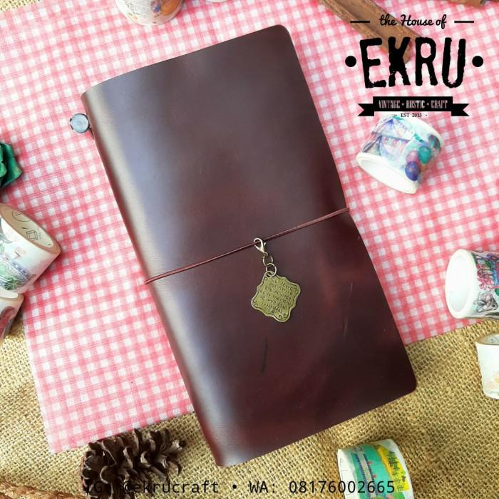 

Notebook / Genuine Leather Cover Travelers Notebook (Midori Look A Like)