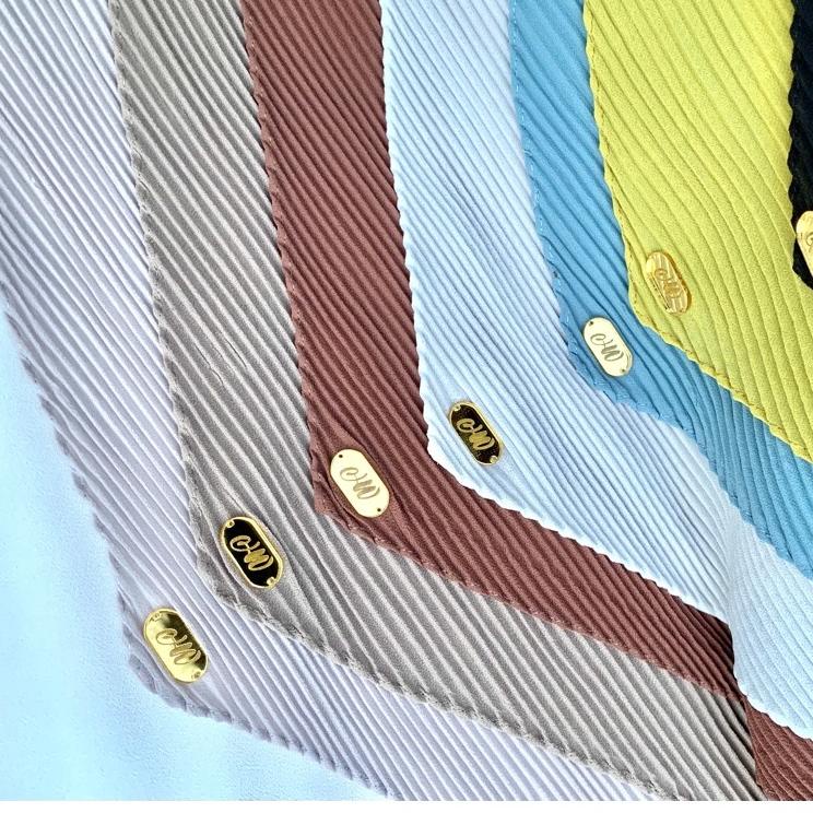 LANGSUNG KIRIM.. Havana Pleated Square Premium - Kerudung Plisket Segi Empat - plisket square