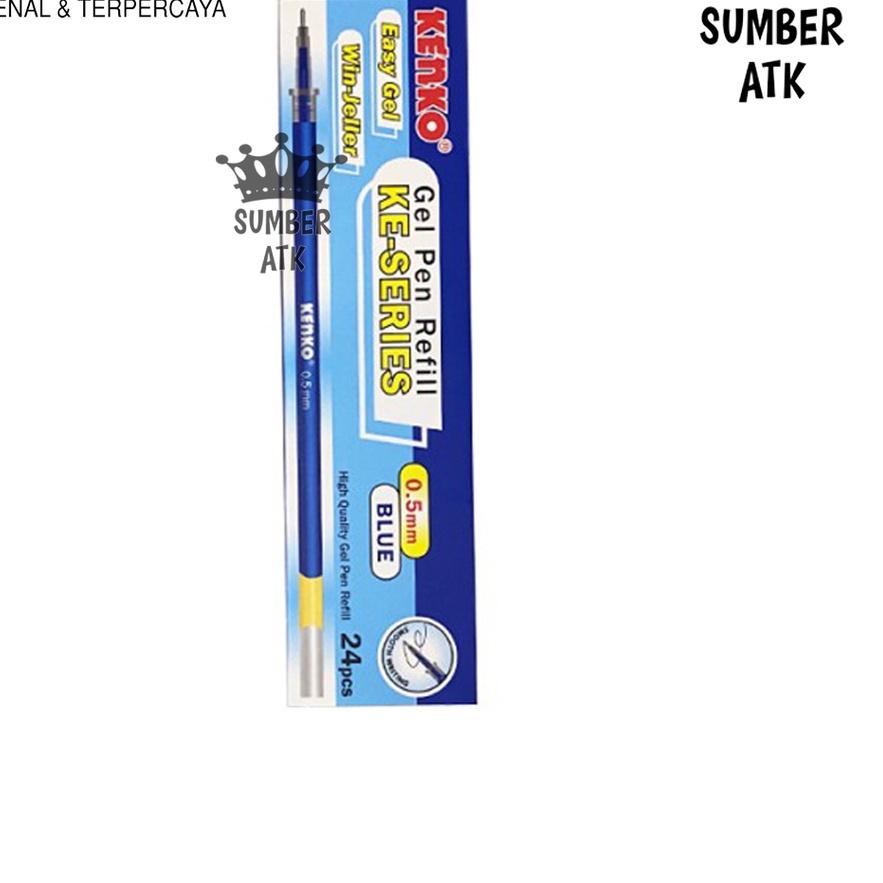 

Big Sale - Refill Pen Kenko Easy Gel 1 BOX 24 PCS HITAM dan BIRU , KE Series / Isi Pulpen / Isi Ulang Pen ✔