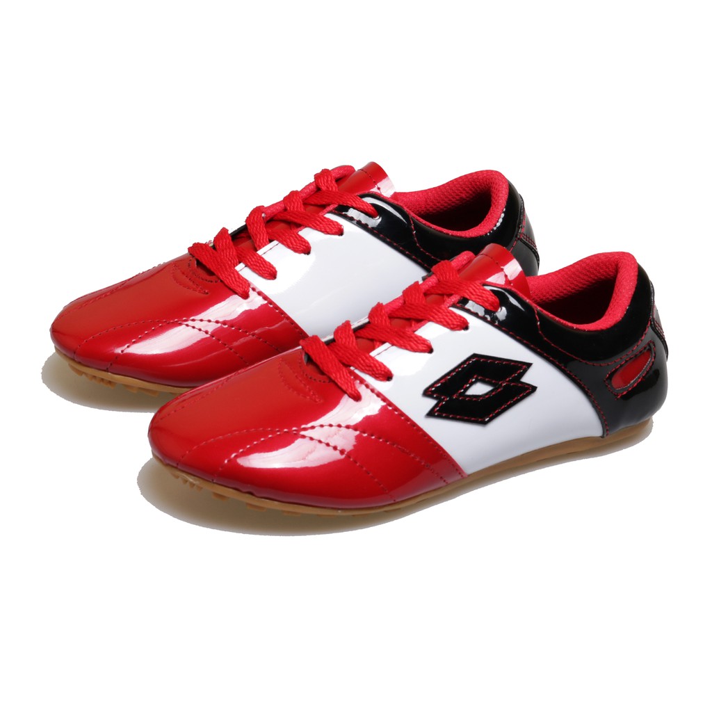 Sepatu Futsal Anak BM-05 Sepatu Olahraga futsal putsal Anak Laki Laki Merah Kulit Asli