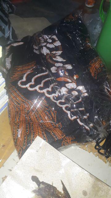 Distro Batik Hrb026 Kenongo Kemeja Tosca Pende Pekalongan Padi M L Xl Sogan Halus Kemeja Batik