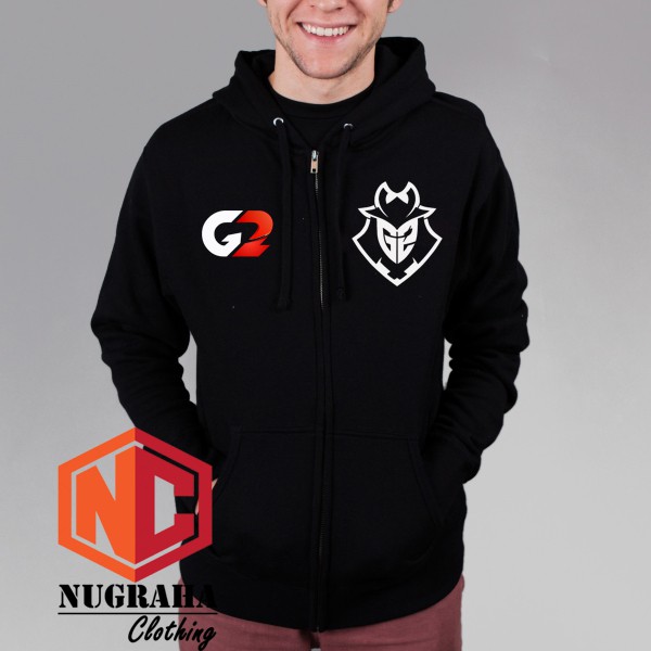 JAKET SWEATER HOODIE ZIPPER G2 ESPORT