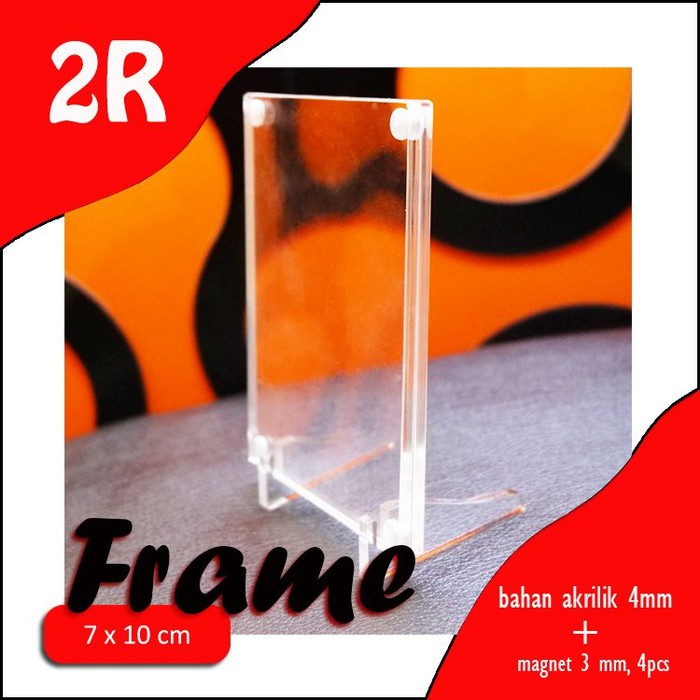 Frame Akrilik Mahnet / Bingkai Foto Ukuran 2R | Shopee Indonesia