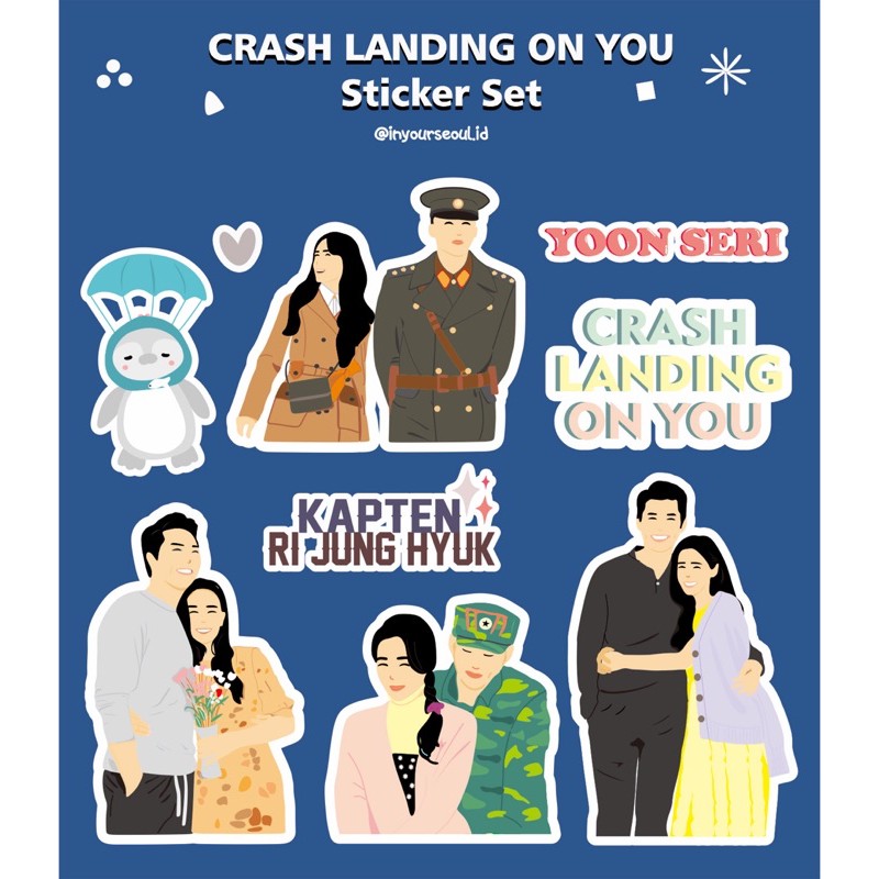 CRASH LANDING ON YOU STICKER SERIES