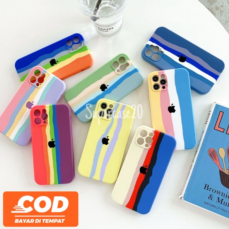 Case Rainbow Love Realme Narzo 50A Narzo 50l Realme C20 Realme C21 Realme C21Y Casing Colour Pelindu