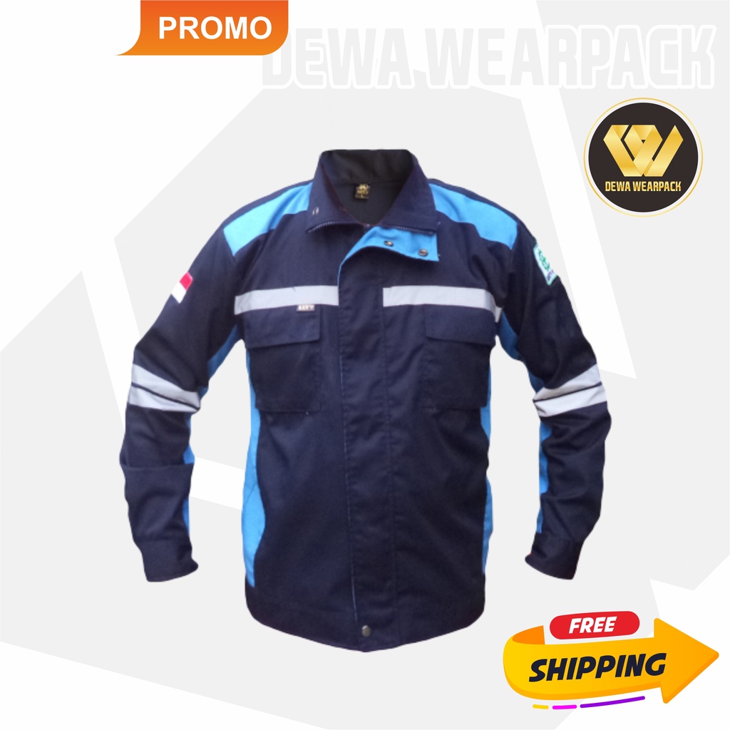 Wearpack Safety Atasan SEMIJAKET (Kemeja Safety/Baju K3/Baju Kerja Lapangan/Seragam/proyek)