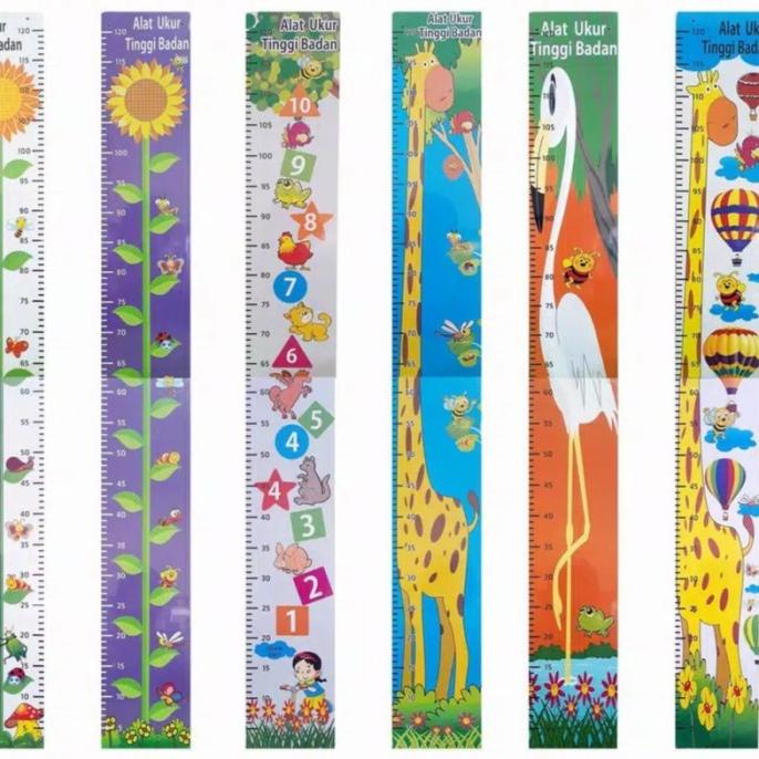 Promo Awal tahun alat ukur tinggi badan anak motif kayu Promo Awal tahun