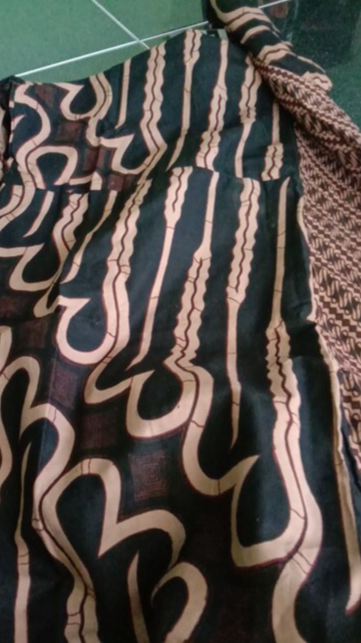 Gamis Batik Dwi Genes Katun Wanita Muslim Seragam Cewek Premium Modern Exclusive Kombinasi Kombi