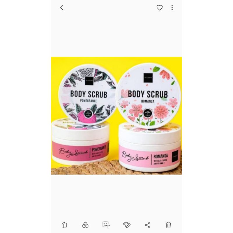 body scrub scarlet