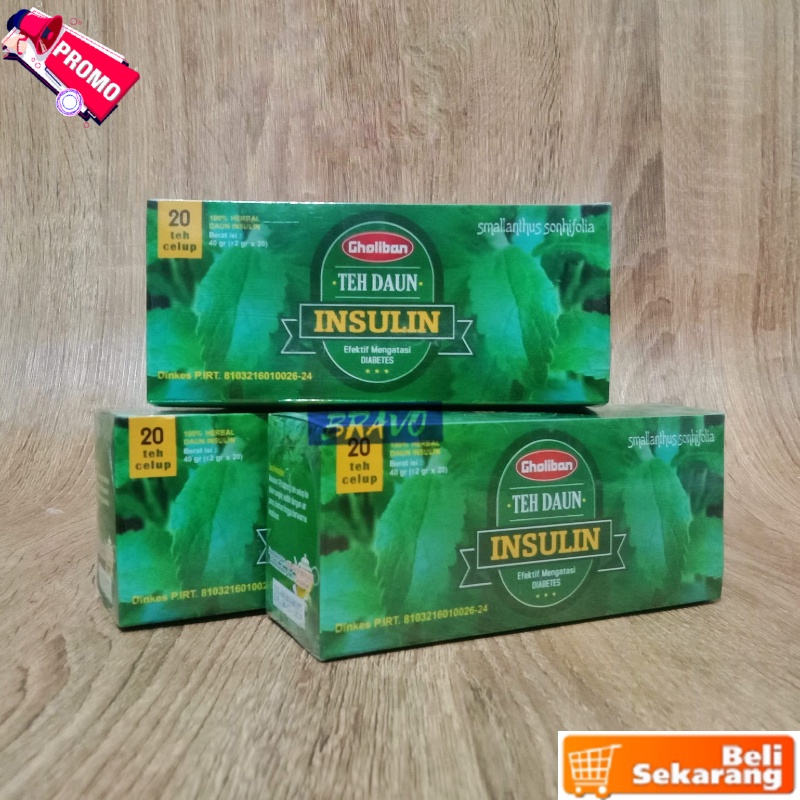 

Teh Celup Daun Insulin Teh Celup Gholiban Teh Insulin Teh Daun Insuline GHOLIBAN Isi 20 Kantong