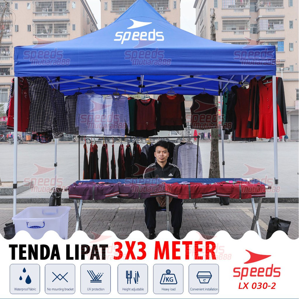 Jual SPEEDS Tenda Pameran Lipat (3x3m, 3x4,5m ) Tiang Putih Tenda Bazar ...