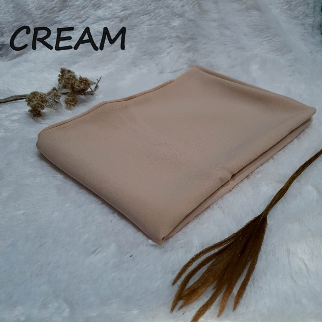 Pashmina Tali 200cm Diamond Italiano 75x200cm Pasmina Pastal Jumbo-cream