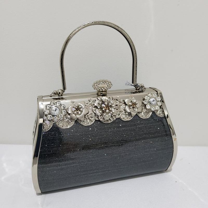 Clutch Pesta Import - Tas Pesta Kain Kilat Permata Warna 2021 FI78 Tas Pesta Import Diamond Farnell 