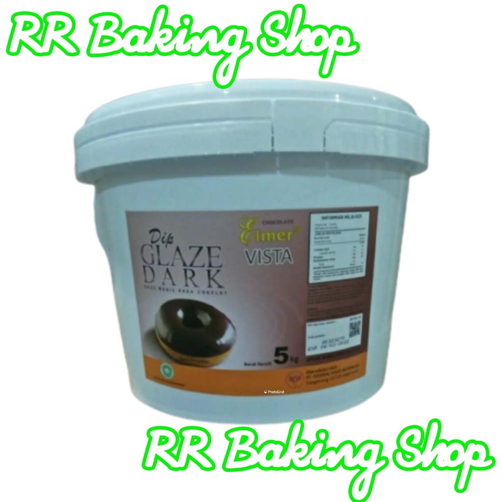ELMER DIP GLAZE DARK VISTA 5KG - SELAI COKLAT ELMER GLAZE 5KG