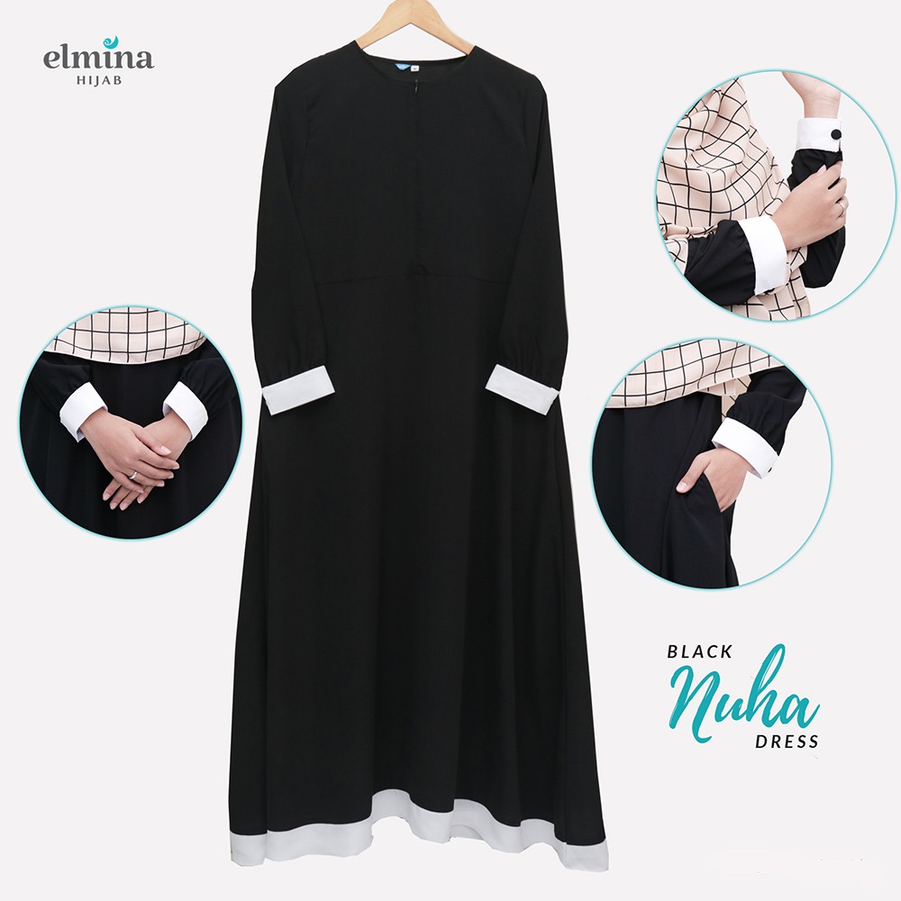 Elmina – Nuha Dress – Black