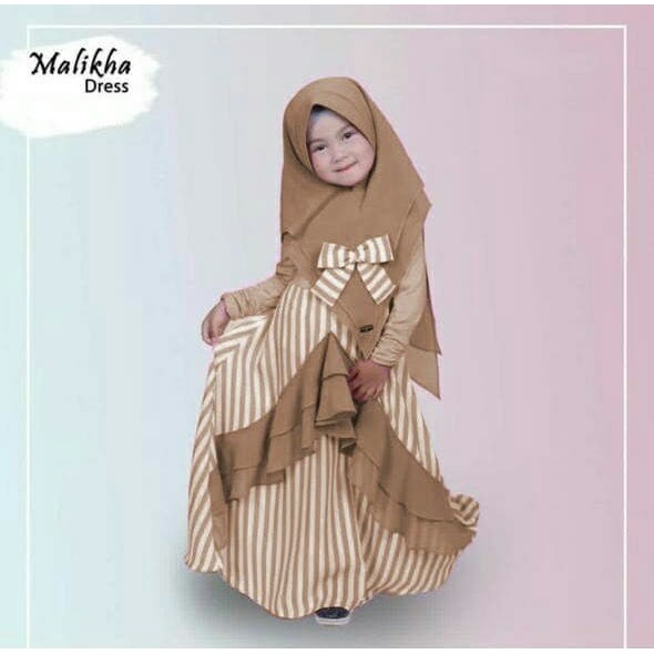 MALIKA SALUR / SYAR'I ANAK PEREMPUAN 5-7 TAHUN BAJU NGAJI ANAK KECIL