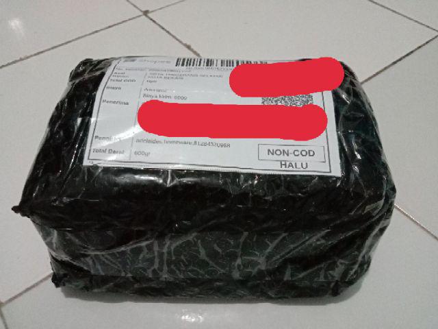 Green Leaf Fresh Wadah Makanan Plastik Persegi 1.4 Liter Set Isi 3