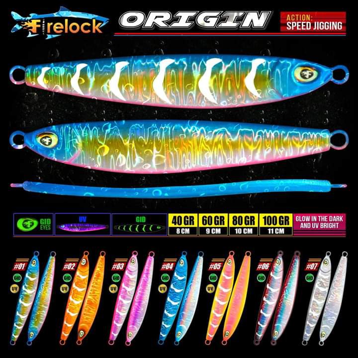 UMPAN PANCING METAL JIG SPEED JIGGING FIRELOCK ORIGIN 100 GRAM