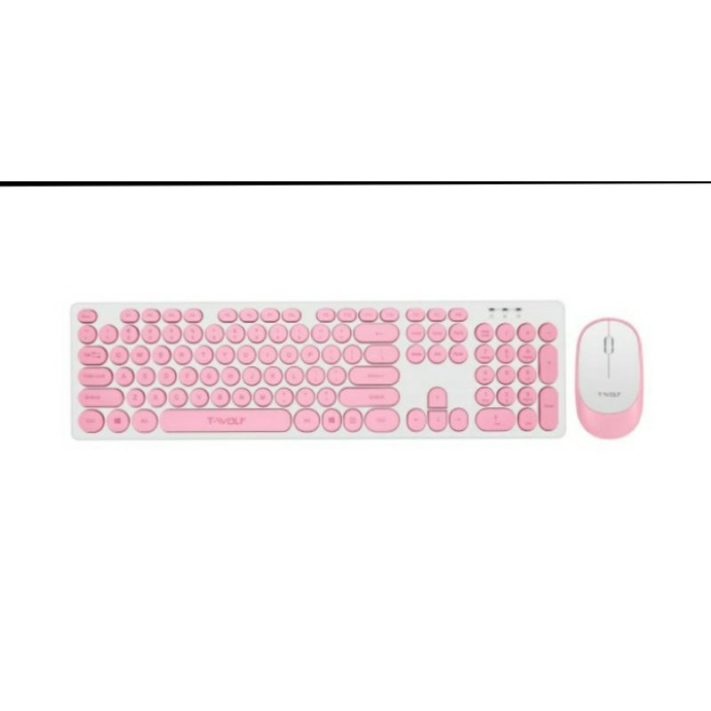 SKU-1275 KEYBOARD DAN MOUSE WIRELESS SET T WOLF TF770 TWOLF TF 770