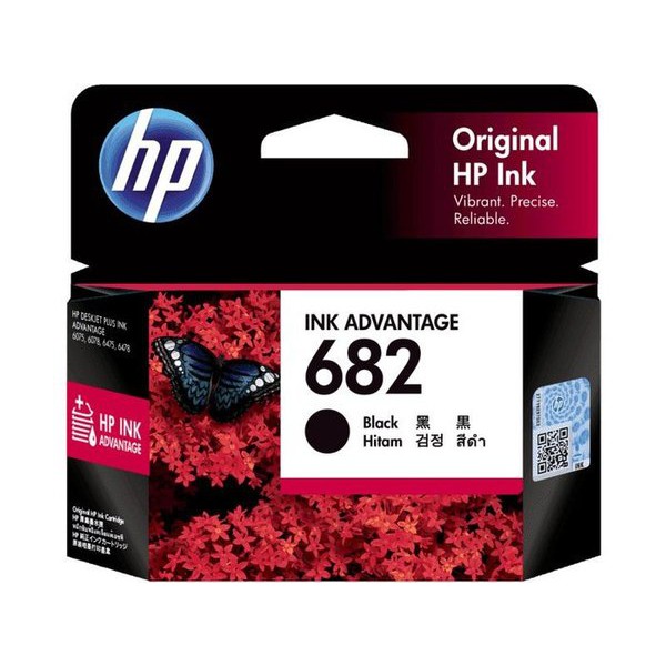 HP 682 Black Tinta Printer Original Resmi Hp Indonesia