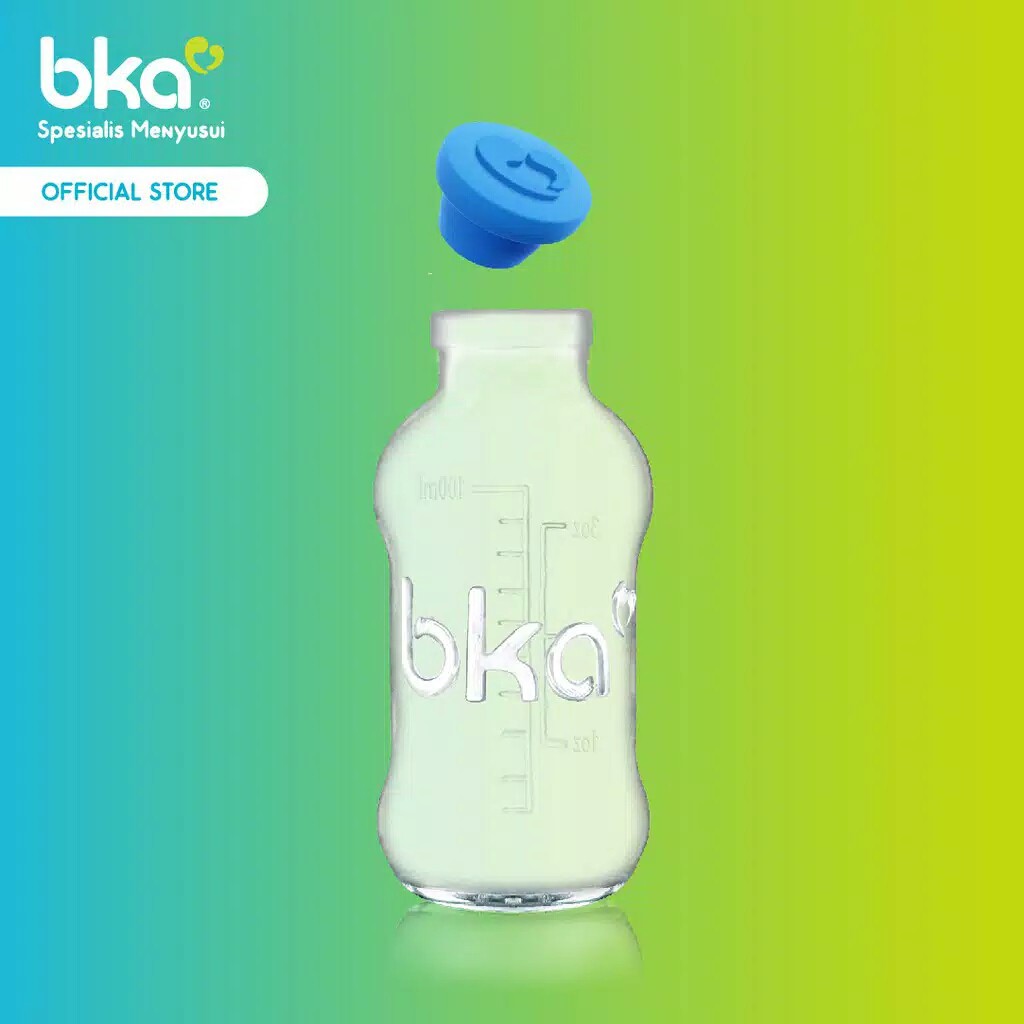 BKA Botol ASI Kaca 4pcs  Botol Susu Tempat Penyimpanan ASI Botol ASIP Botol Kaca ASI Botol Susu Kaca