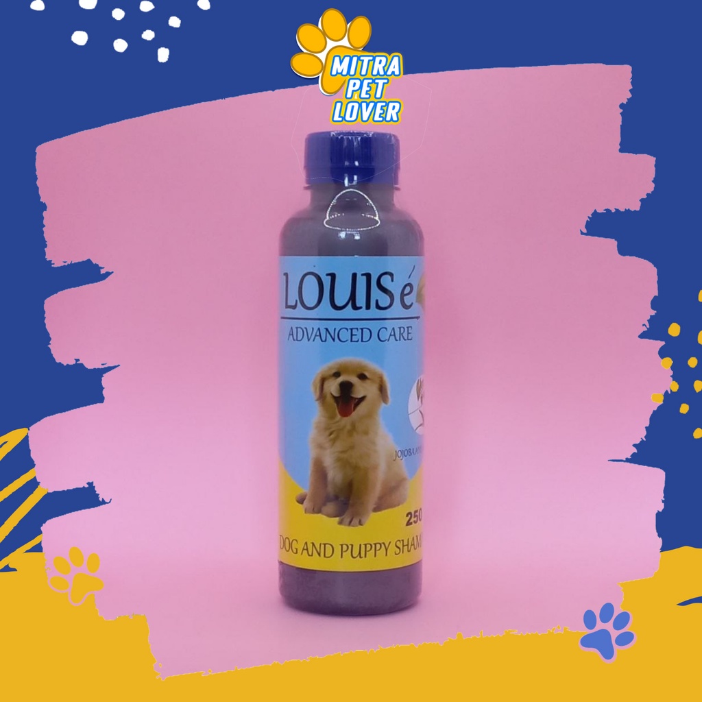 SHAMPO ANJING - LOUISE DOG SHAMPOO 250 ML ORIGINAL - SAMPO UNTUK DOGY PUPPIES MELEMBUTKAN MENGUATKAN BULU WANGI SEHAT - MURAH TERMURAH - LOUISEDOG - PET ANIMAL HEALTHCARE AND VETERINARY TAMASINDO OBAT DAN VITAMIN HEWAN BINATANG PELIHARAAN MITRAPETLOVER