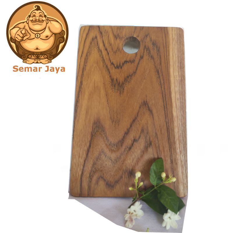 Serving Board / Talenan Kayu Jati / KAYU UTUH TANPA SAMBUNGAN/ Alas Kayu /Jati asli