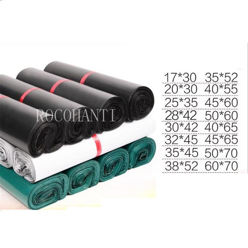 

[IMPORT] 100 Pcs Disesuaikan Pencetakan LOGO Poly Mailer Pengiriman Tas Mailing Amplop Tas Plastik