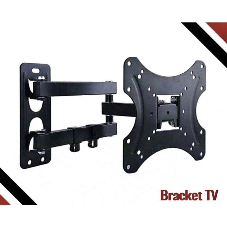 Bracket TV LED LCD 14&quot; - 32&quot; - 42&quot; 24in 32in 42in Newsat Gantungan TV Butterfly Plasma