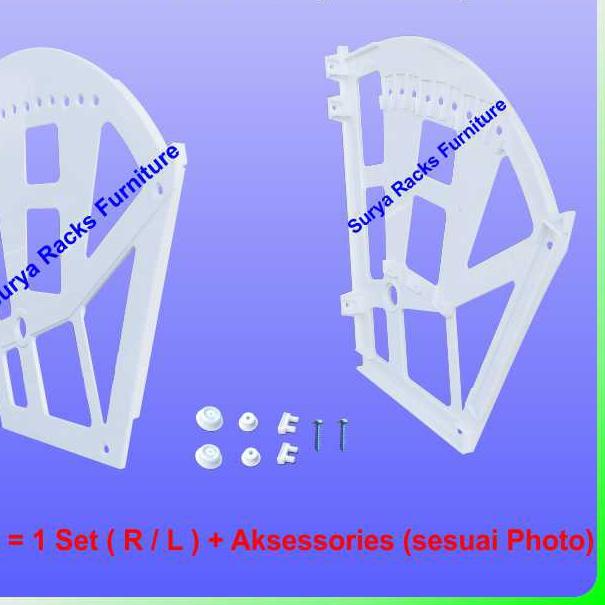 ➦ Bracket Rak Sepatu Lipat, Rak Sepatu Kipas, Rak Sepatu Putar, Bracket Fitting Lipat ✤