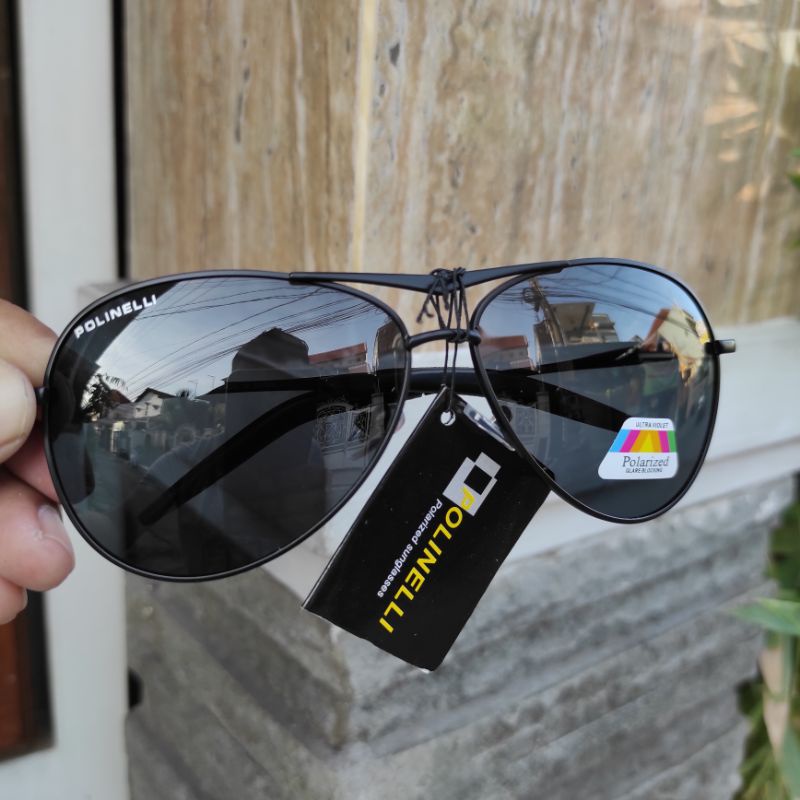 Kacamata Tembak Ikan / Paser Ikan Kacamata Hitam Polarized Original POLINELLI Anti Sinar Mataharii