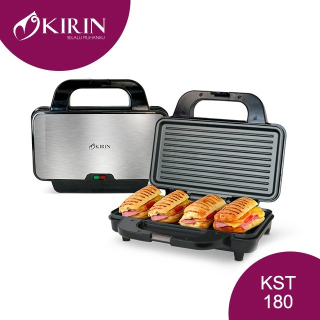 Kirin Sandwich Toaster KST-180 Pemanggang Roti 4 Roti KST180 / KST 180 Persegi Panjang