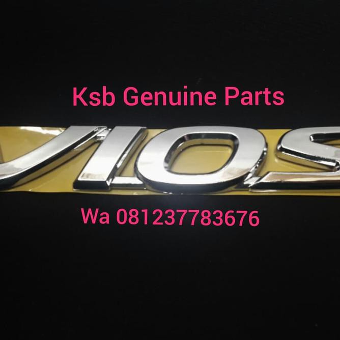 emblem / aksesoris / logo logo Tulisan VIOS Pintu Bagasi Belakang Original Asli