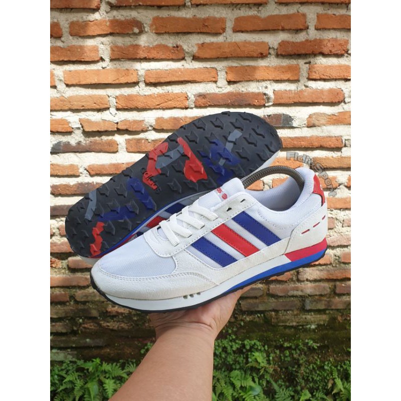 ADIDAS NEO CITY RACER WHITE PRANCIS / SEPATU ADIDAS NEO CITY RACER PUTIH PRANCIS
