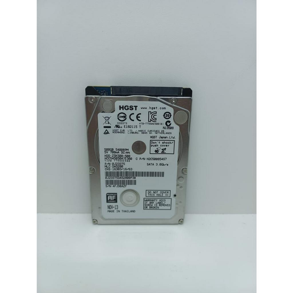 HARDISK 500GB HGST SATA 2,5" BARU 0 DAYS HDD 500GB HGST FOR LAPTOP NOTEBOOK PS