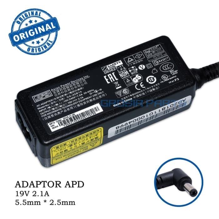 cas Adaptor Charger Laptop Acer One 14 Z1401 Z1402 - 19V 2.1A APD