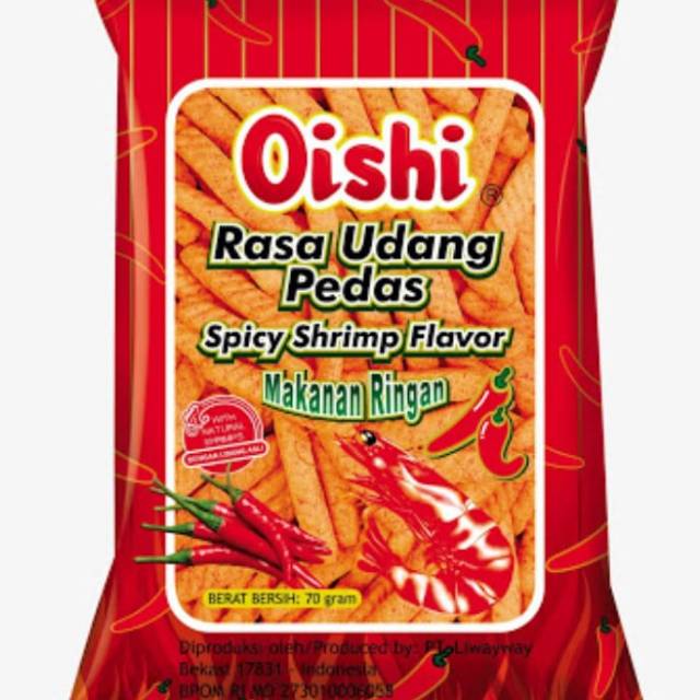 

Oishi Cracker Rasa Udang Pedas