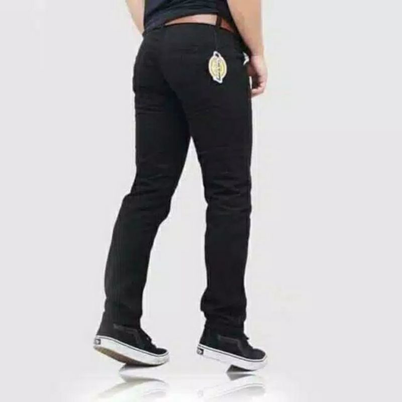 CELANA Pria SLIMFIT Panjang chino KERJA HARIAN HITAM MOCCA ABU GREY KREAM CREAM Sz