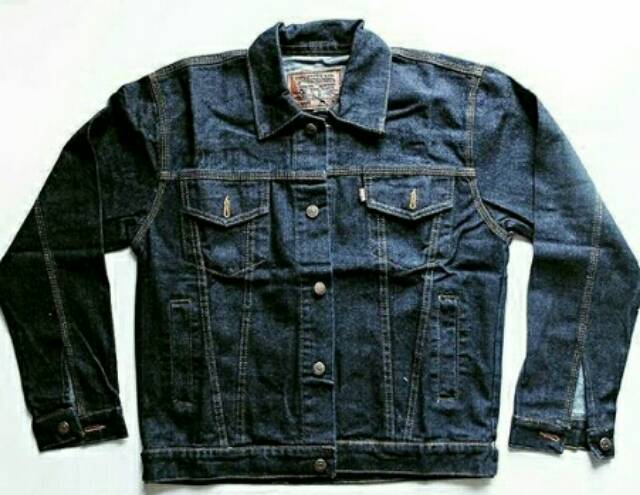 Jaket Jeans Denim Cewek Blue Black