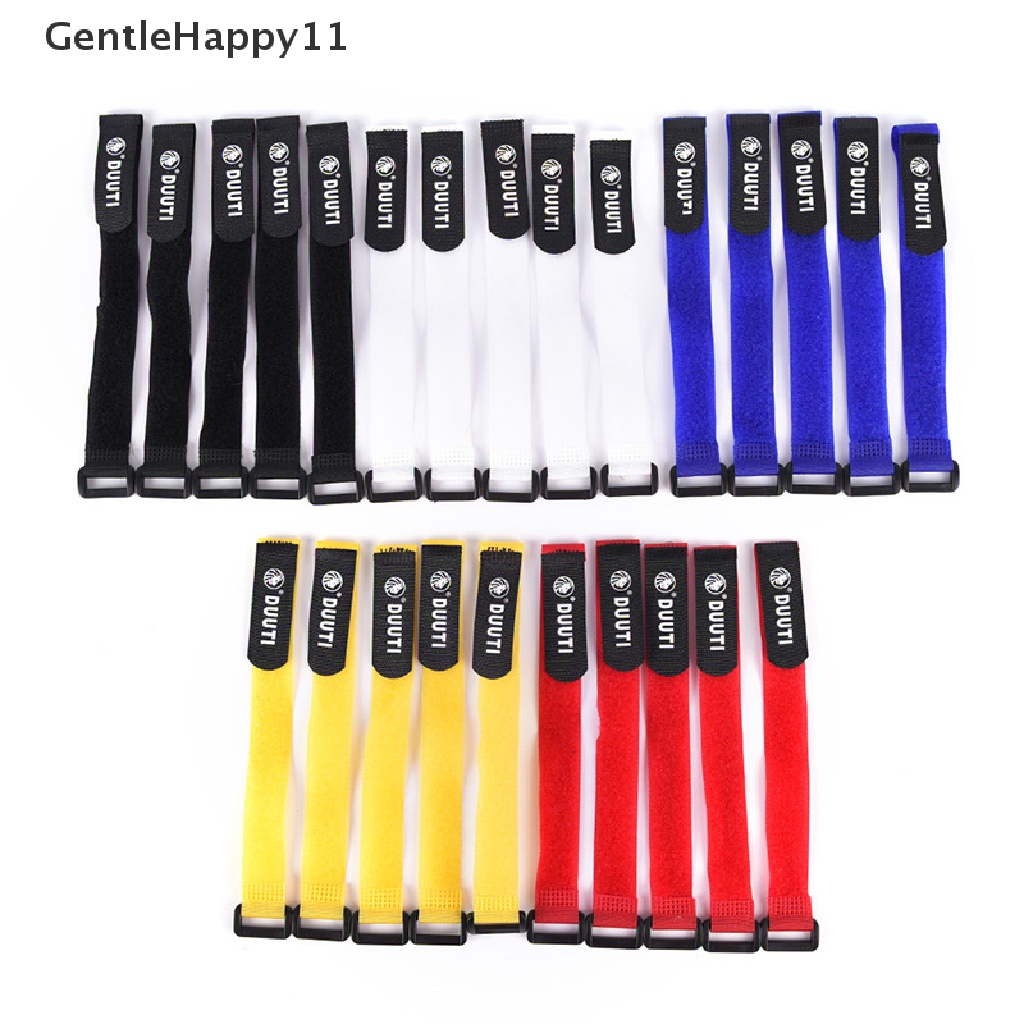 Gentlehappy 1pc Back To Back Nylon Strap 25cm Sepeda Sepeda Pompa Holder Ties Fixed Senter Bandages