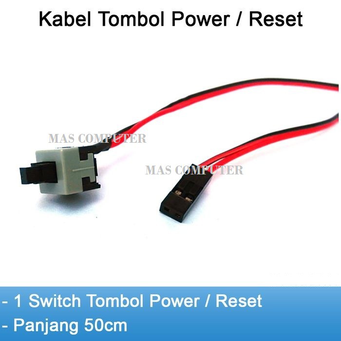 KABEL FRONT PANEL CPU /  KABEL PANEL SWITCH RISET POWER BUTTON PC / POWER FRONT PANEL