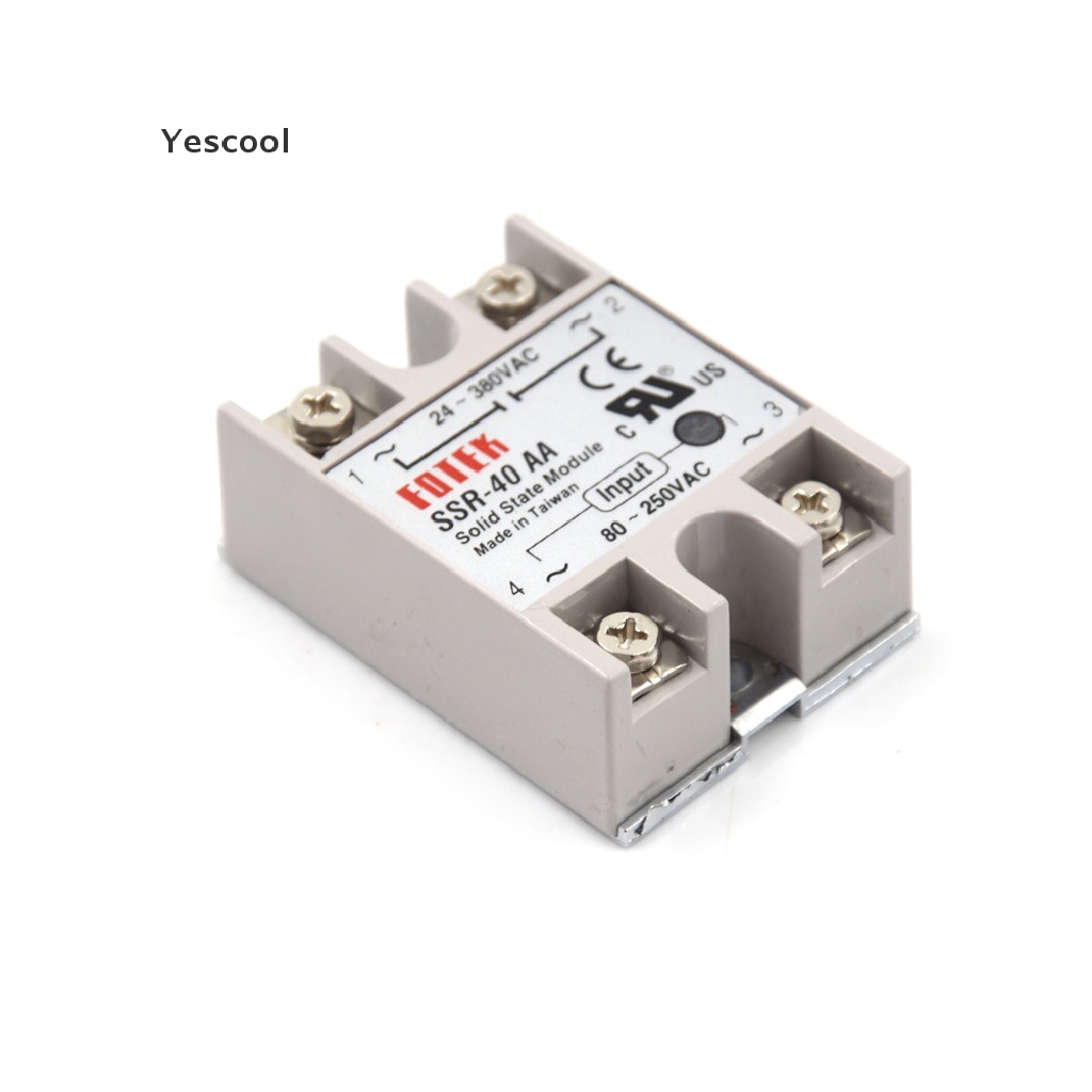 Relay state solid state SSR-40AA-H 40A actually 80-250V AC Ke 90-480V AC SSR 40aaa