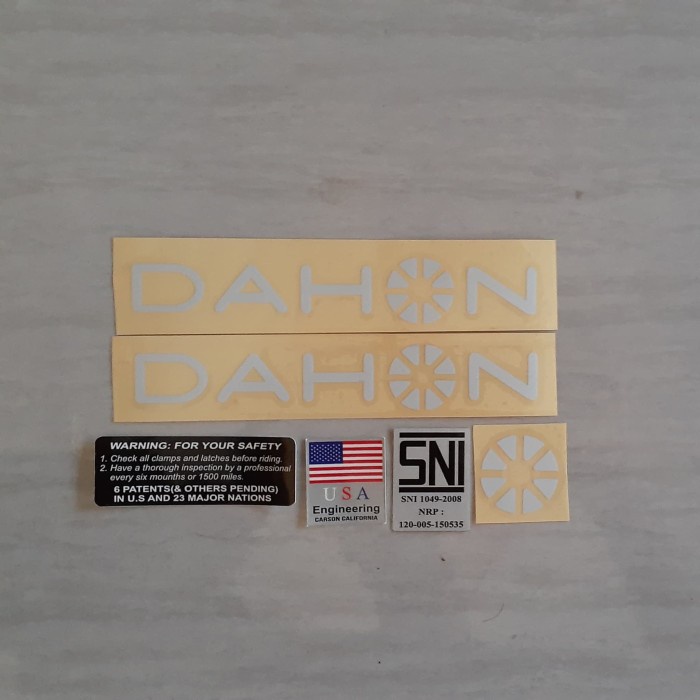 Decal Stiker Sticker Frame Sepeda Lipat Seli Dahon 015