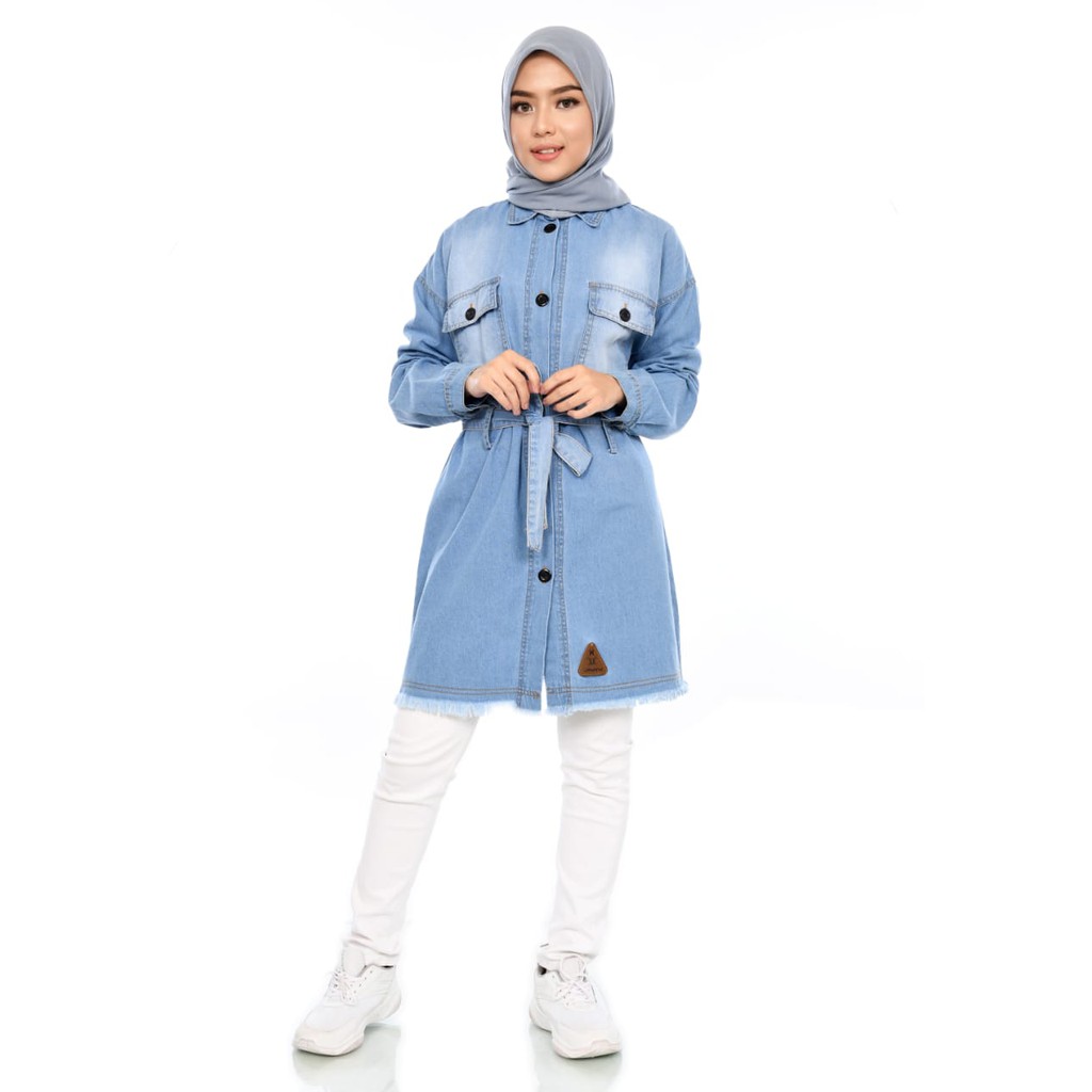 Jaket Jeans  Parka Wanita Muslimah X urband