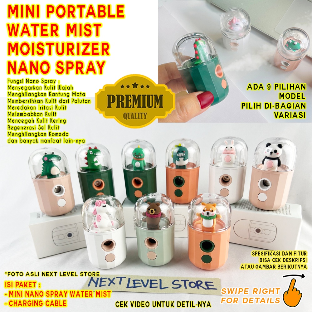 Premium Cute Mini Nano Spray Water Mist Portable Beauty Face Mist - V2 - ORIGINAL