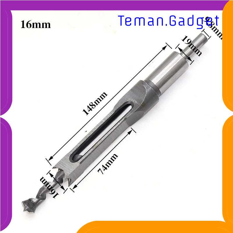 TG-DFA JUSTINLAU Mata Bor Putar Pahat Mortising Bobok Kayu HSS 16mm - FKDB16